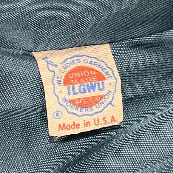 Paul Levy Vintage Blue Purple Green Plaid Striped Mohair Wool Coat Long 44” Bust - Picture 14 of 14